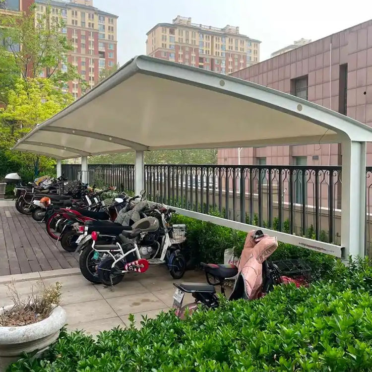 桂东县膜结构电动车棚